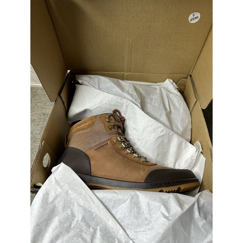 Sorel Ankeny II Hiker WP Mens Casual WP Insulated Boots Velvet Tan/Black Size 9 - Picture 8 of 9